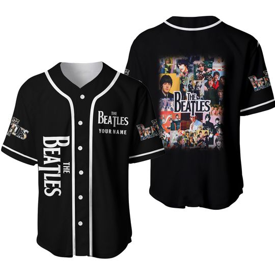 The Beatles Baseball Shirt, The Beatles Jersey Shirt, Custom Name Shirt, The Beatles Band Shirt, Rock And Roll Shirt, Uniform Jersey