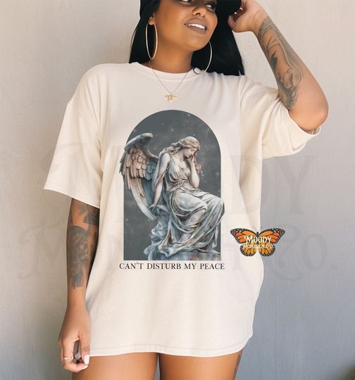 Can't Disturb My Peace Comfort Colors T-Shirt, Self-Care Vintage Shirt, Self-Love Tee, Spiritual Peace Shirt, Gift for Friend