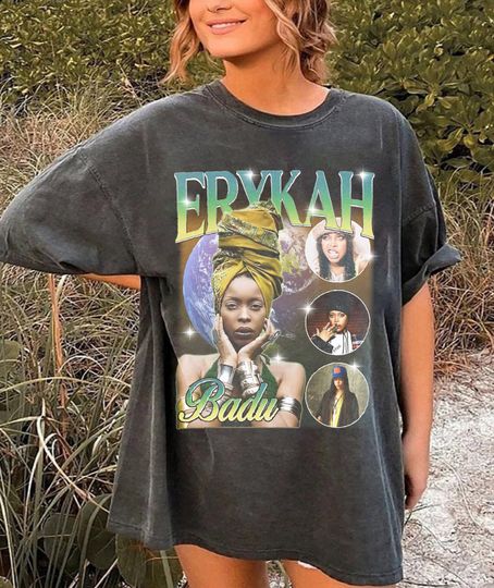 Erykah badu Shirt, Erykah Music Concert Tour Tee, Erykah Concert Tshirt, Gift for men women unisex tshirt