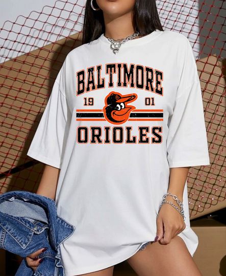 Vintage Orioles Baseball T-Shirt, Retro Style Baseball Team Tee Shirt, Orioles Fan Graphic Tshirt, Orange and Black Sports Memorabilia Merch
