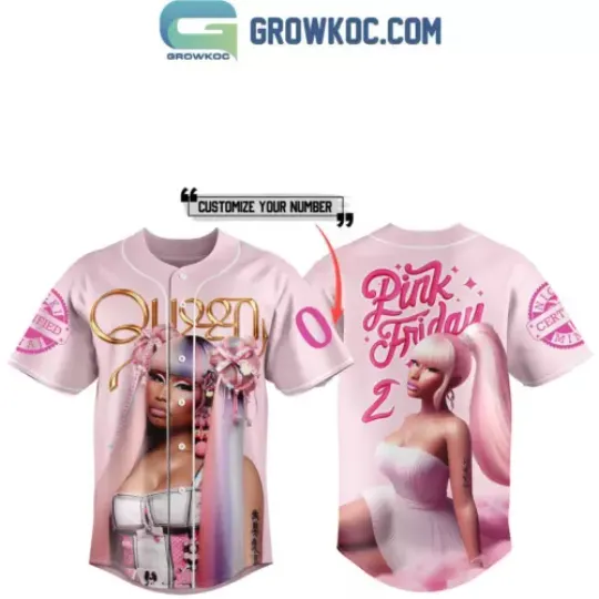 Nicki Minaj Pink Friday 2 Tour 2024 True Fan Personalized Baseball Shirt