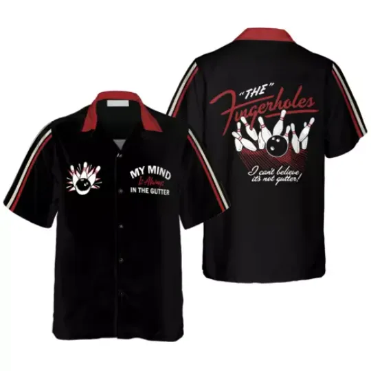 My Mind Is Always In The Gutter Bowling Hawaiian Shirt Gift For Men and Women Be