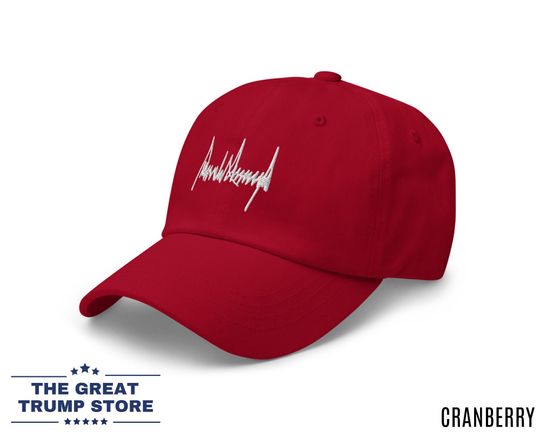 Trump Signature Hat Trump Cap Trump Autograph Hat Trump Basic Hat Trump Men Hat
