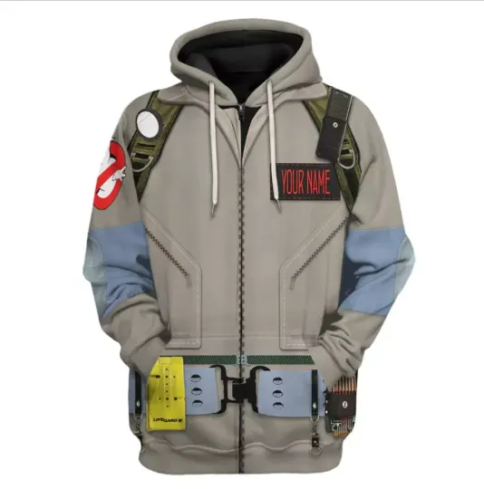 Ghostbusters 1984 Cosplay Custom Name Zip 3D HOODIE Mother Day Gift