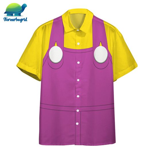 Mario Super Wario Hawaii Shirt, Bowser Super Mario Cosplay Tropical Hawaiian Shirt, Summer Hawaiian Shirt, Hawaii Shirt for Men Women Tee