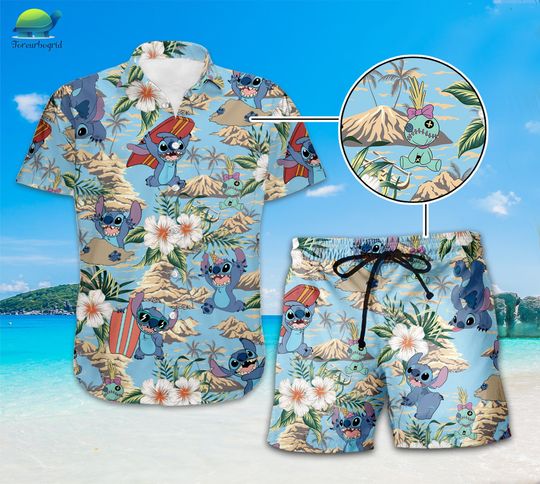 Stitch Summer Vacation Shirt | Disneyworld Stitch Hawaiian Shirt | Lilo And Stitch Shirt | Family Trip Shirt | Disneyland Family Trip Shirt
