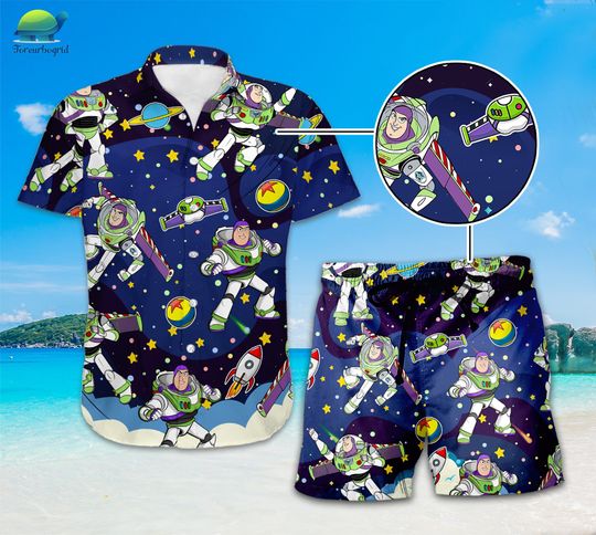 Toy Story Buzz Lightyear Hawaiian Shirt, Woody Hawaiian Shirt, Toy Story Summer Vacation Shirt, Buzz Lightyear Shirt, Family Vacation Shirt