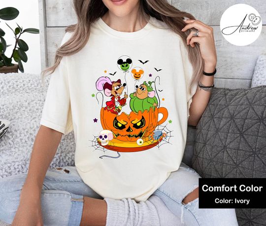 Disney Bibbidi Bobbidi Boo Halloween Shirt, Jaq And Gus Shirt