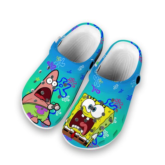 Spong bob And Patrick Funny Clogs, Cute cartoon clogs