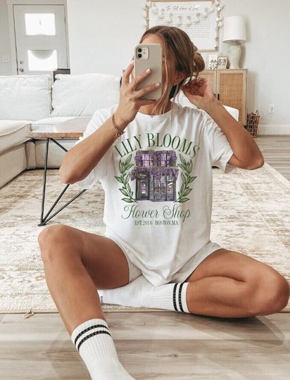 Lily Blooms flower shop shirt, its a coho thing, it ends with us shirt, lily bloom ,bookish gifts,  book lover shirt, beach reading shirt