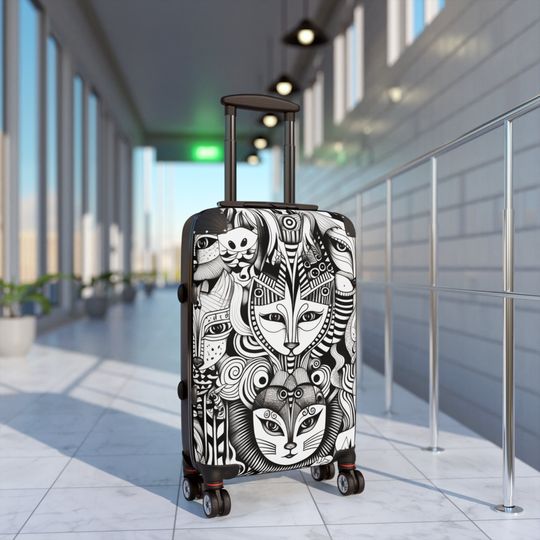 Hard-shell suitcase, travel luggage gift-for travelers, college graduate gifts, matching bridal shower gifts, retirement gift for retirees