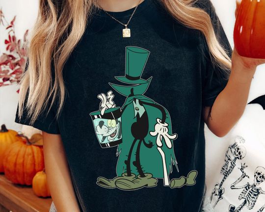 Goofy The Hatbox Ghost Costume Cotton Tee, Graphic Tshirt for men, women, Unisex, Trending Halloween Gifts