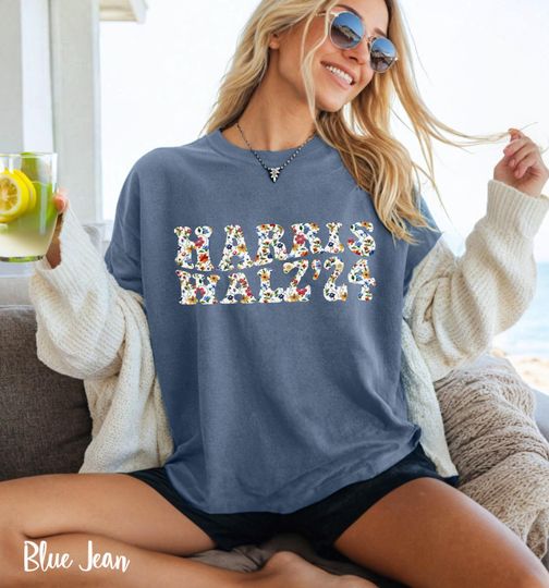 Harris Walz TShirt, Comfort Colors Boho Kamala Harris Shirt, Harris Walz 2024