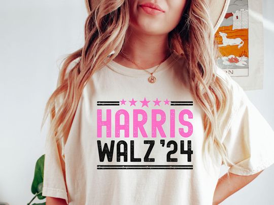 Comfort Colors Harris Walz 2024 Shirt, Madam President Shirt, Kamala Shirt