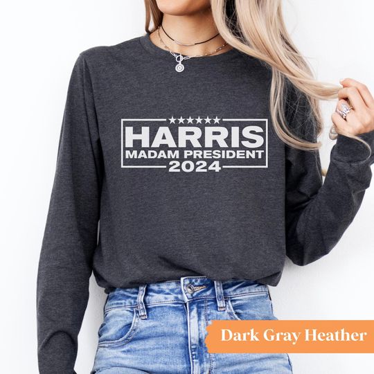 Kamala Harris 2024 Long Sleeve, For the People Long Sleeve Shirt, Women's Kamala Harris Long Sleeve Shirt