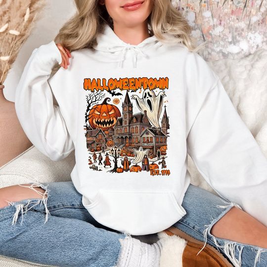 Halloween Town Est 1998 Hoodie, Vintage Halloweentown Hoodie, Pumpkin Halloweentown Hoodie, Happy Halloween Hoodie, Spooky Vibes Hoodie