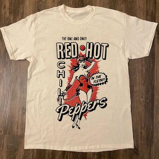 RARE Red Hot Chili Peppers Shirt Vintage Red Hot Chili Peppers T Shirt, The One And Only In The Flesh Shirt