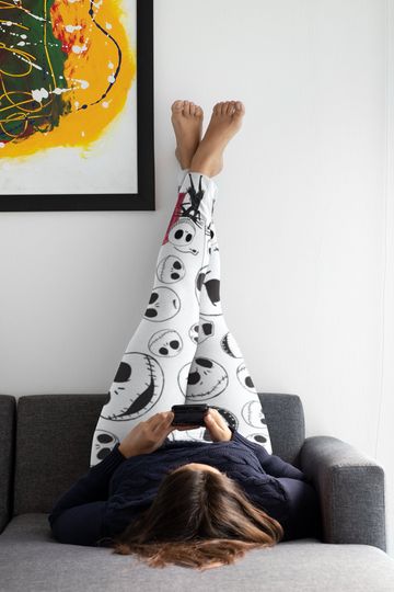 Sally Leggings, Leggings for Women, Goth Leggings, Skeleton Leggings, Halloween Leggings, Women's Leggings, Printed Leggings, Workout Pants