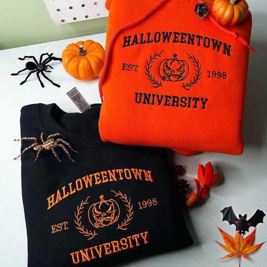 Halloweentown 1998 Embroidered Sweatshirt, Halloweentown University Hoodie