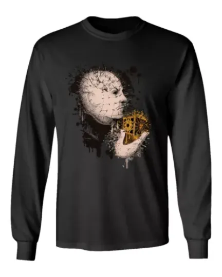 Cenobites Halloween Horror Shirt Hellraiser Men's Long Sleeve T-Shirt