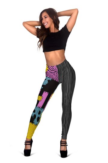Nightmare Before Christmas Leggings | Halloween legging Yoga Pants | Cosplay Costume | Halloween Gift For Women