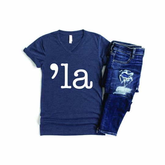 Comma-La Vneck Shirt, Kamala Harris Shirt, Biden Harris 2024, Kamala For The People, Vice President, Democrat Shirt, Christmas Gift