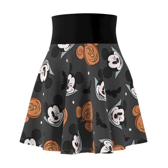 Disney Halloween Skirt, Mickey Pumpkin Skirt, Vampire Mickey Skirt, Disney Bounding Skirt, Disney Skirt, Magic Kingdom Skirt