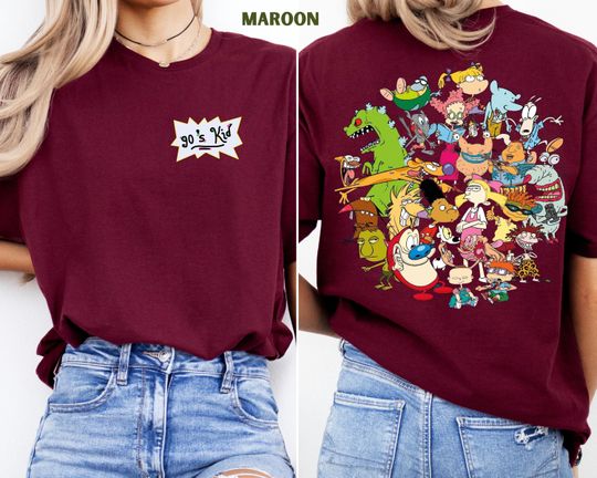 Y2K Retro Nick 90s Cartoon '90s Kid Tee - Nostalgic Graphic Shirt - Vintage Inspired Gift for Her/Him - Pop Culture Shirt