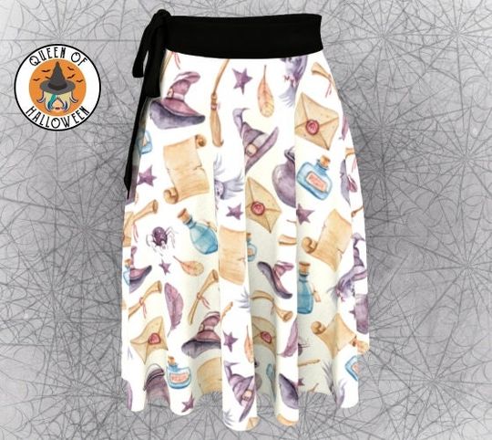 Magic School, Halloween Women's Skirt | Halloween Skater Skirt | Cosplay Costume | Halloween Gift For Women