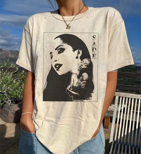 Vintage Sade Singer Shirt, Comfort Colors Sade Shirt, Retro Sade Love Deluxe Shirt, Sade Album Music Tour Shirt, Sade Gift For Fan Shirt