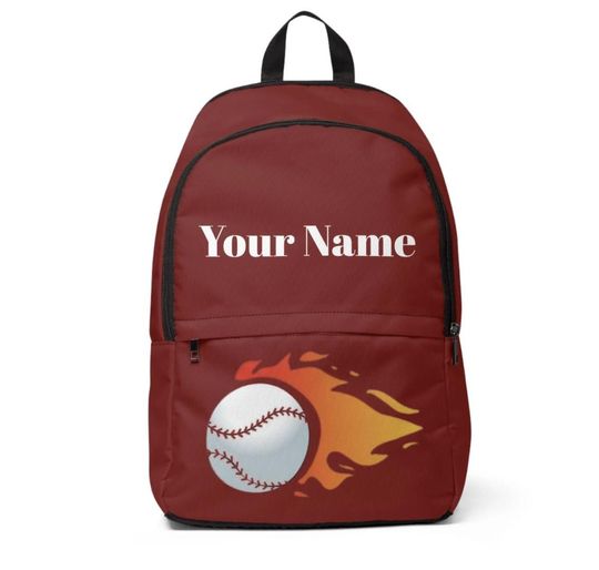 Customizable Basketball | Kid's Bookbag | Back to School | Kids School Backpack | Baseball Gift | Baseball Bag