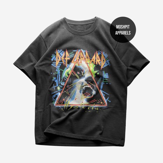 Def Leppard T-Shirt - Rock Music Shirt - Hysteria Album Shirt - Pour Some Sugar On Me