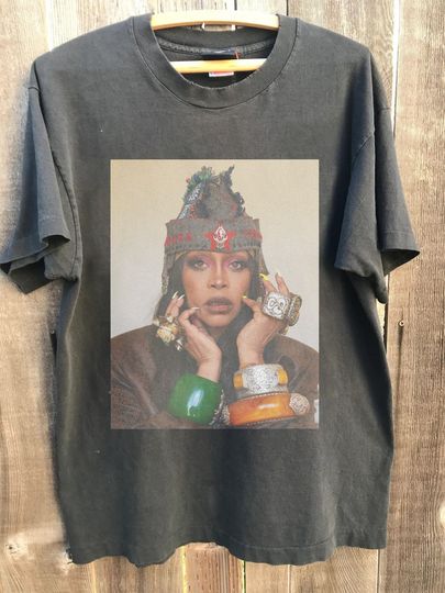 Retro Erykah Badu Country Music Shirt, Erykah Badu Albums Graphic shirt,Erykah Badu Tour Shirt, Gift for Men Women Unisex T-Shirt