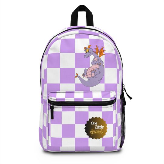 Purple Pixel Figment backpack, Disney Bag, Kids Backpack, Travel Bag, Disney Bound, Disney Trip Accessory
