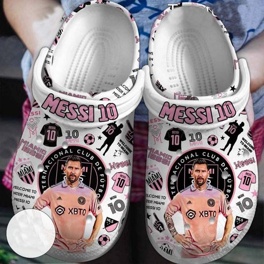Miami International Major League Clogs, Soccer Lovers Gift, Football Fans Clogs, Soccer Sandals, Football Fans Gift, Soccer Shoes