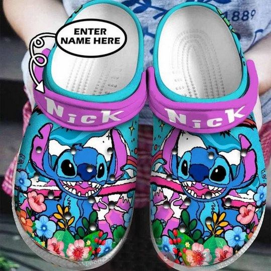 Stitch Clogs, Stitch And Angel Shoes, Stitch Summer Shoes, Stitch Sandals, Cartoon Summer Shoes, Stitch Sandals, Shoes For Women/Men