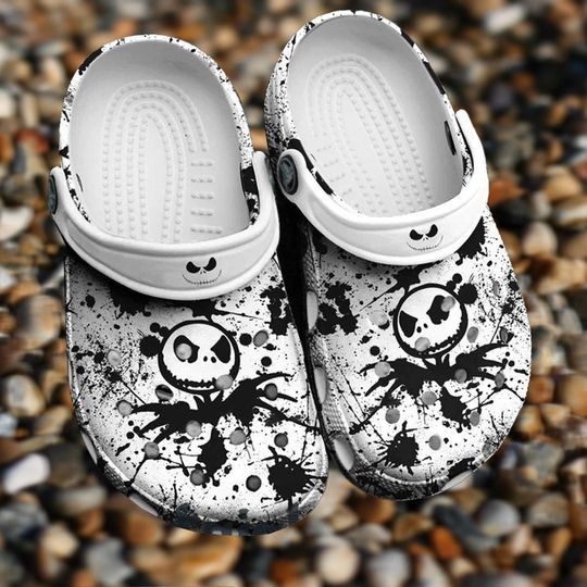 Nightmare Jack Skellington Clogs, Nightmare Gifts, Nightmare Clogs Shoes, For Men, Women, Halloween Gift, Christmas Gift