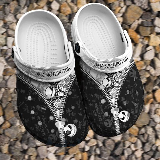 Nightmare Clogs, Nightmare Jack Skellington Shoes, Skellington Shoes, Nightmare Gifts, Nightmare Clogs Shoes, For Men, Women