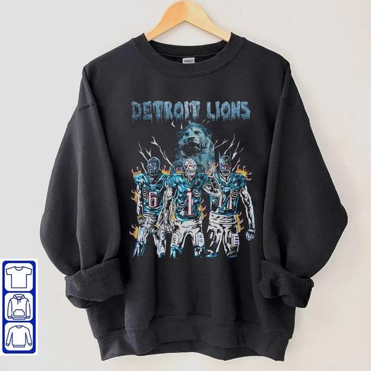 Detroit Lions Patriots Halloween Disney Shirt, Classic 90s Graphic Tee, Unisex, Vintage Bootleg, Detroit Game Day Shirt, Detroit Shirt