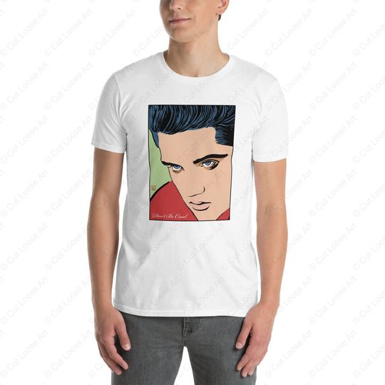 Don't Be Cruel - Elvis - White 100% Cotton Short-Sleeve Unisex T-Shirt