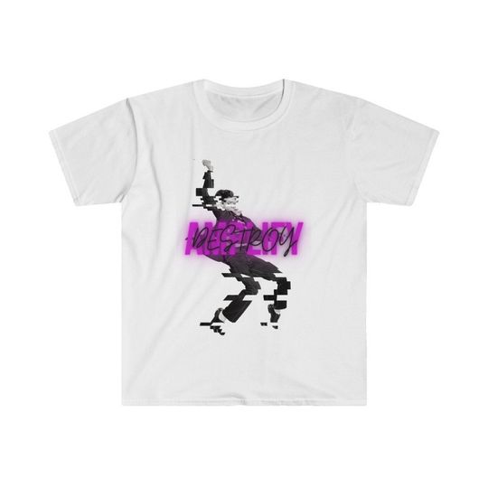 LOVE ME TENDER Classic Fit AmplifyDestroy Print Tee Shirt, Elvis, The King