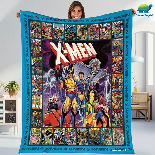 X Men Characters Fleece Blanket X Men Blanket X Men Wolverine Cyclops Professor X Storm Blanket Xmen Birthday Gift For Kids