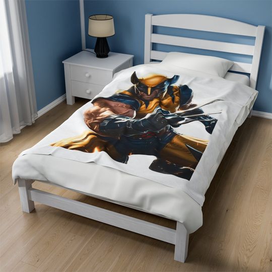 Marvel X-Men Deadpool and Wolverine Movie 2024, Wolverine Logan Blankets, MCU Fan, Marvel Bestie Couple Tee, Family Birthday, Marvel Comics