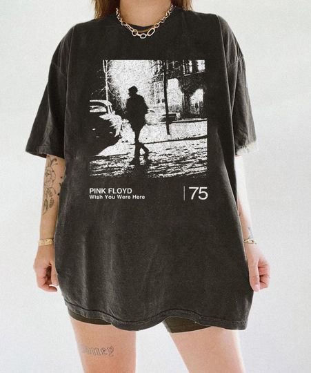 Vtg Wish You Were Here _ Pink Floyd Minimalist Graphic Artwork Design Inpsired Tee, Wish You Were Here Shirt