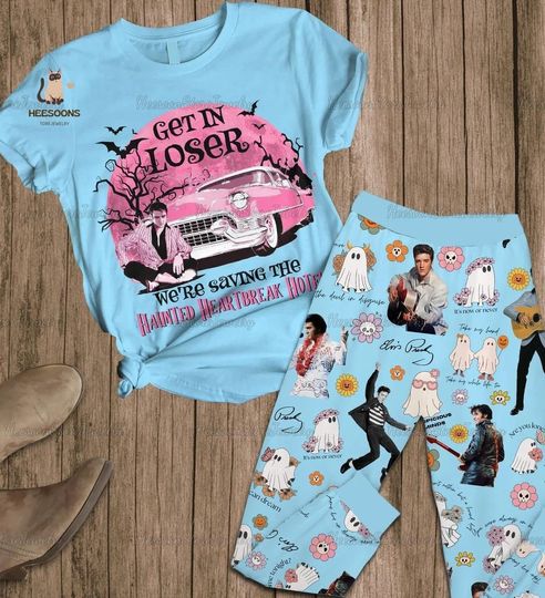 Elvis Presley Pajamas Set, Elvis Presley Shirt, Elvis Holiday Pajamas, Elvis Halloween Pajamas, Elvis King Shirt, Gift For Elvis Fan