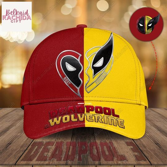 Halloween Deadpool And Wolverine Best Friends Classic Baseball Cap, Superhero Characters Classic Hats, Deadpool 3 Movie Men Cap, Deadpool Merch
