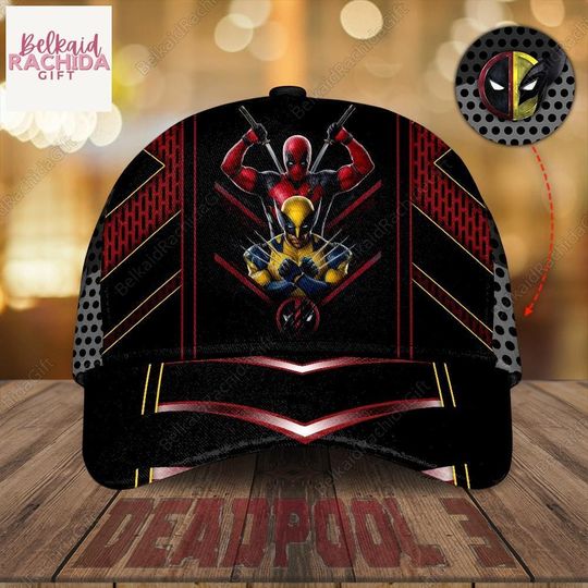 Halloween Deadpool Classic Baseball Cap, Deadpool And Wolverine Classic Hat, Disney Superhero Best Friends Hat, Disney Antihero Men Cap