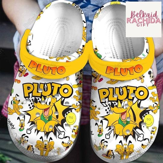 Halloween Pluto Clogs, Disney Dog Shoes, Disney Movie Characters Adult Shoes, Pluto Lover Gift, Disneyland Vacation Gift,Cute Dog Shoes