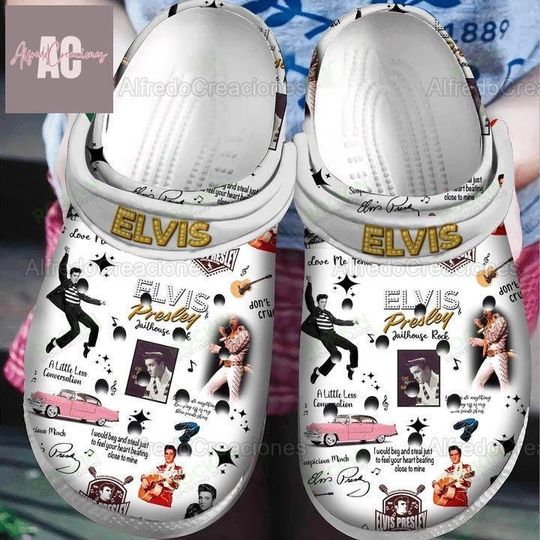Elvis Presley Clogs, Elvis Presley Sandals, Women Shoes, Men Shoes, Rock And Roll, Summer Shoes, Beach Shoes, Elvis Presley Fan Gifts