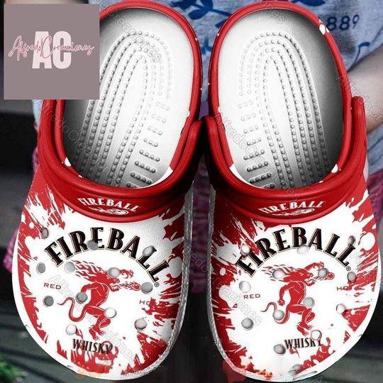 Fireball Cinnamon Whisky Clogs, Fireball Sandals, Women Shoes, Men Shoes, Fireball Lover Gift, Beer Shoes, Alcohol Shoes, Whisky Shoes